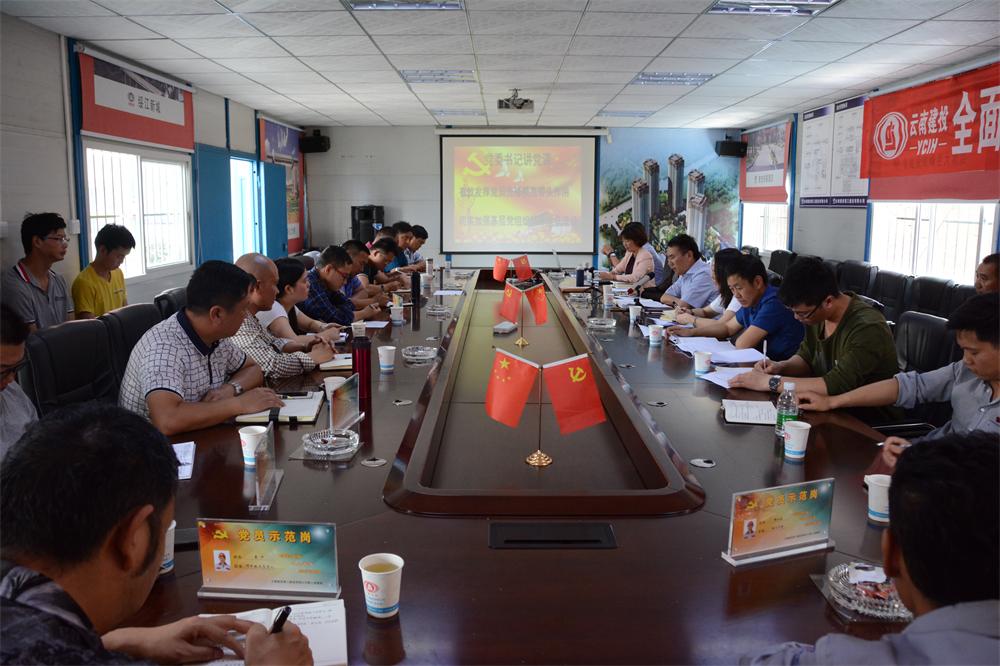公司林語斕郡苑項目開展黨建示范點系列活動