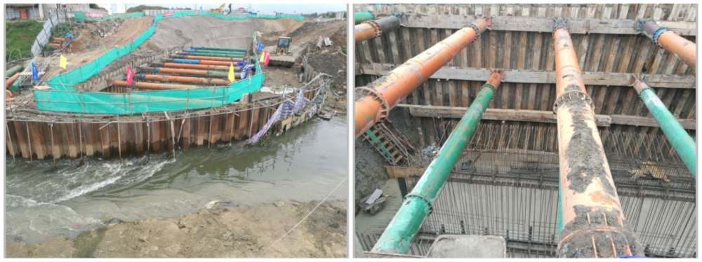 保山綜合管廊下穿東河段首段管廊主體結構成功澆筑完成