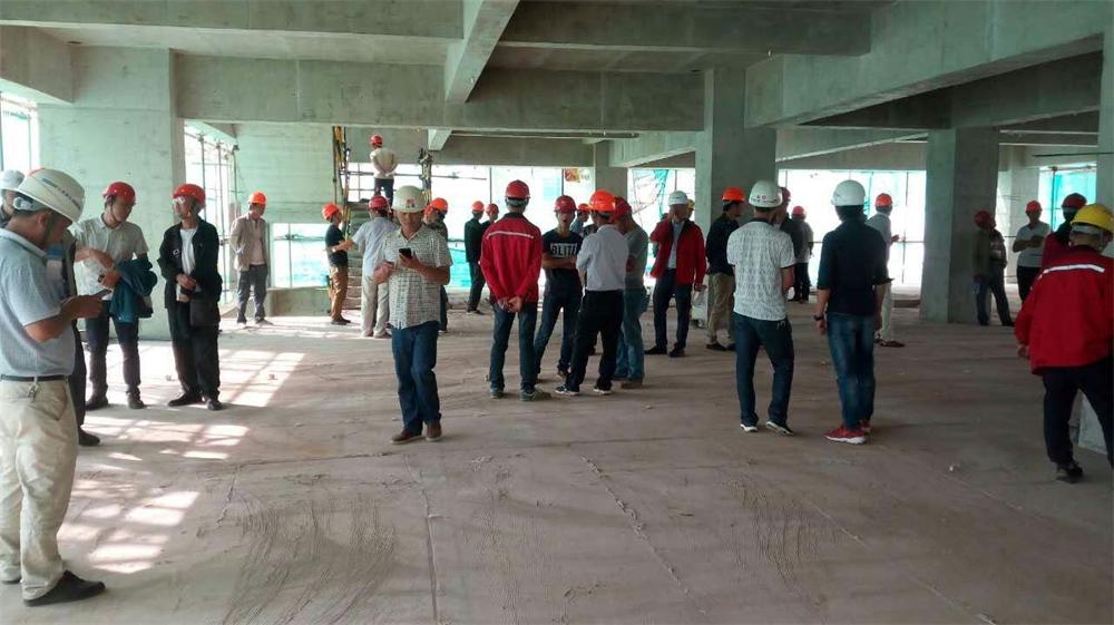 永勝中醫院項目部舉辦工程質量現場觀摩會