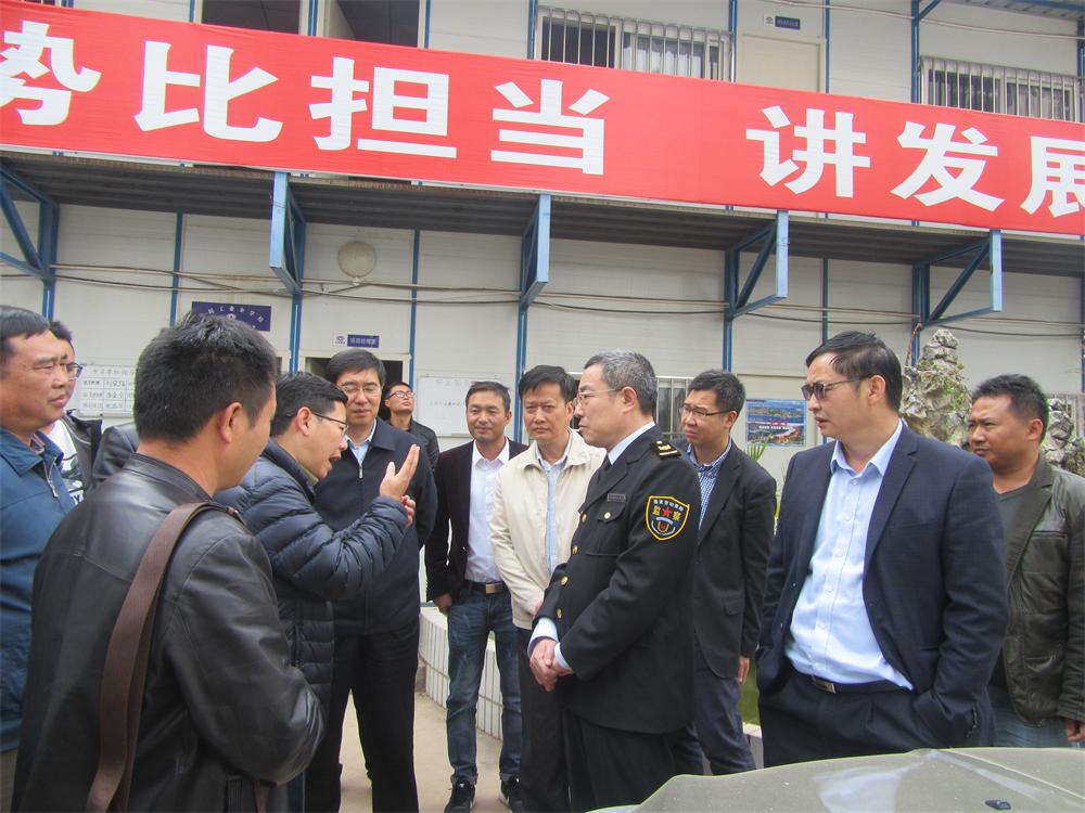 人社部勞動監察局調研組到公司澄江小西城項目調研