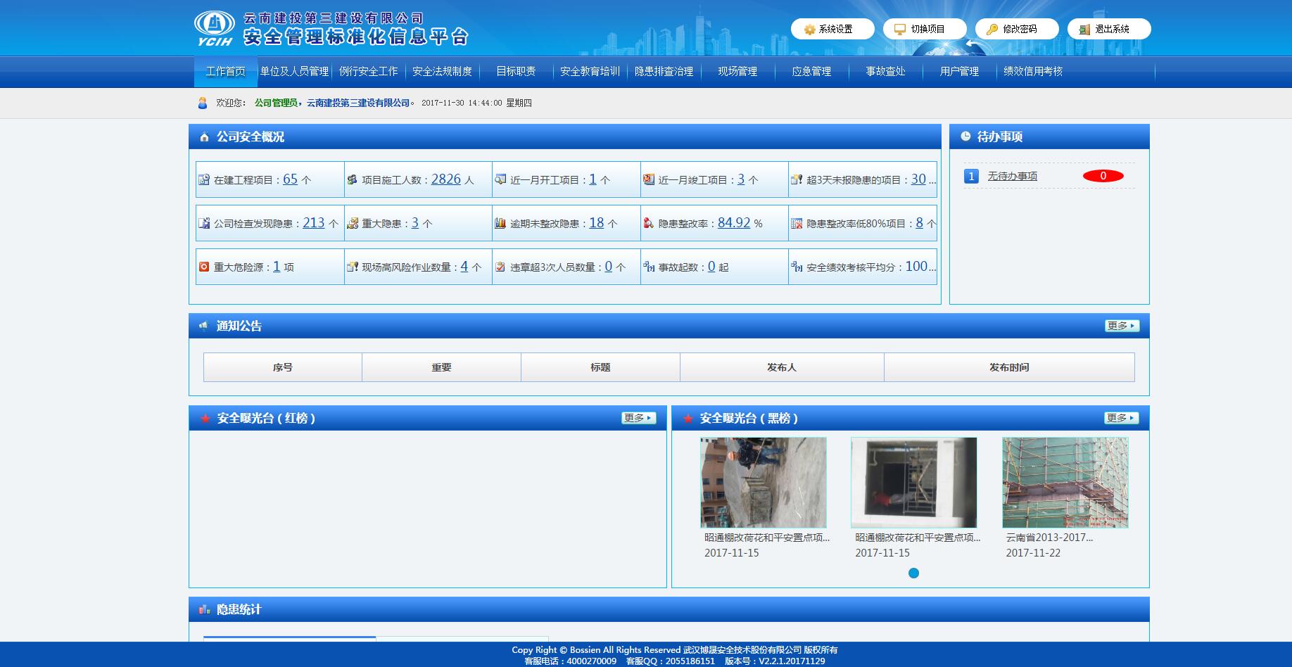 公司安全管理標準化信息平臺運用效果初顯