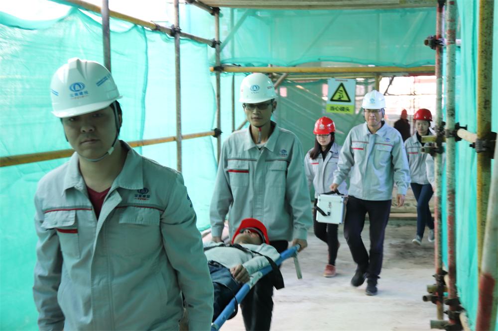 第六直管部保山片區舉行大型機械傷害事故應急演練