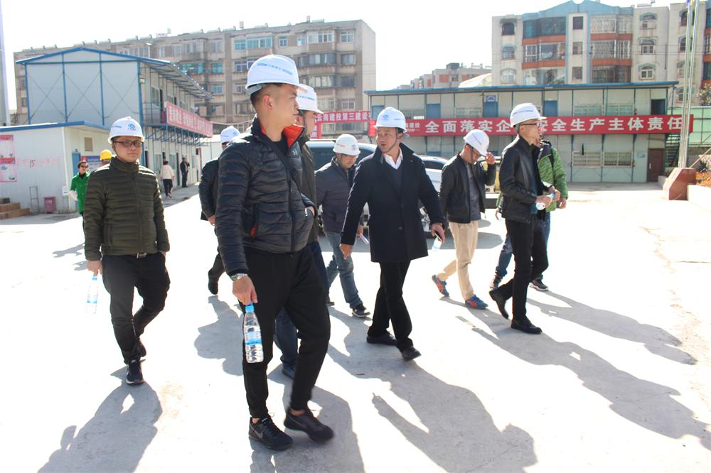 碧桂園、恒大建設單位到新草房項目進行實地參觀考察