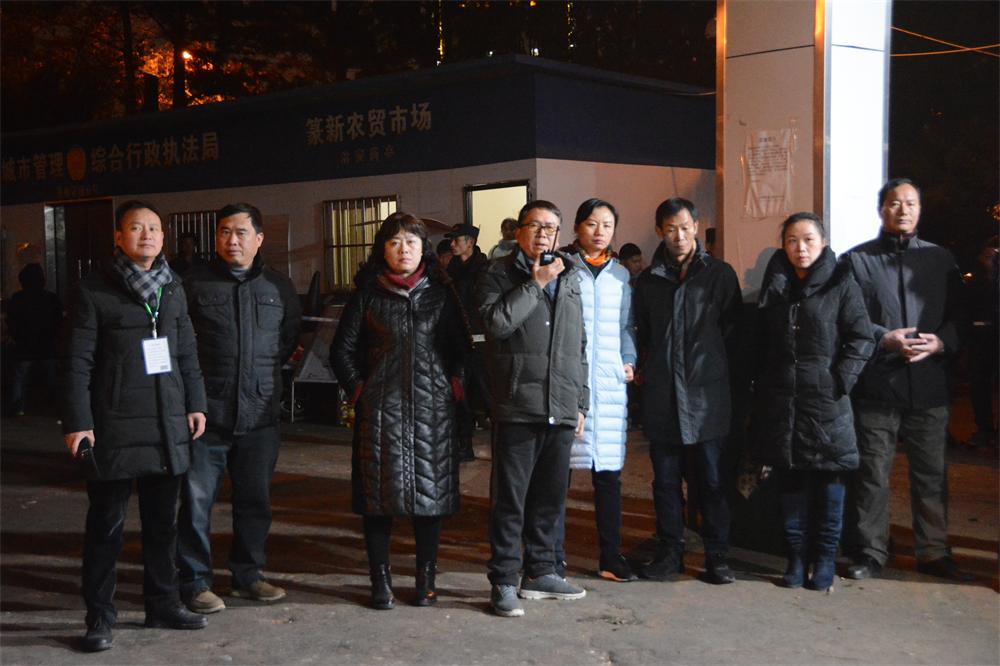 公司在大觀篆新農貿市場組織消防應急演練