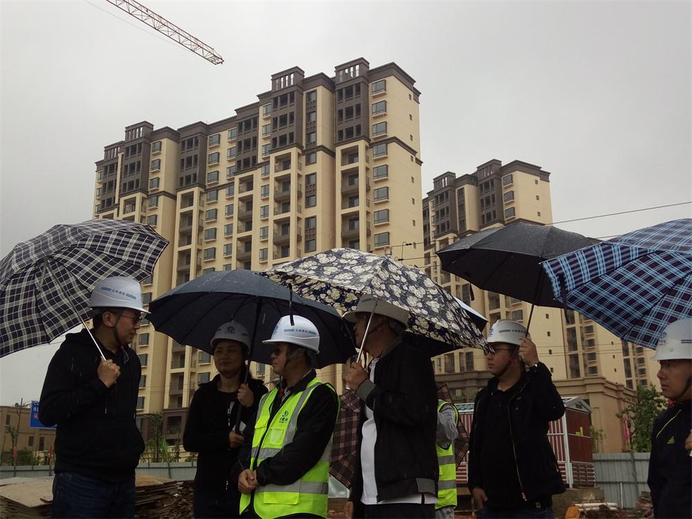 倪燦華到二十直管部嵩明城西二期項目指導工作