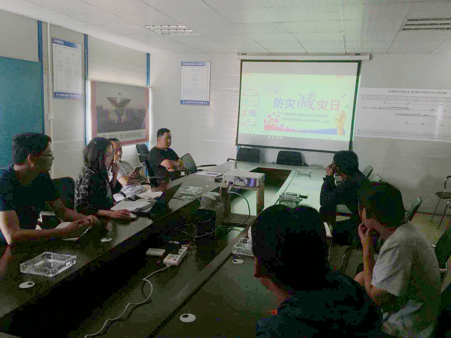 第六直管部國土資源項目部組織防災減災日宣傳培訓活動