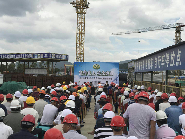 第七直管部參與昌寧縣2018年消防演練活動