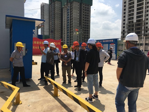 云南能投集團隊伍觀摩公司第一項目部大板橋c-2地塊建設實況