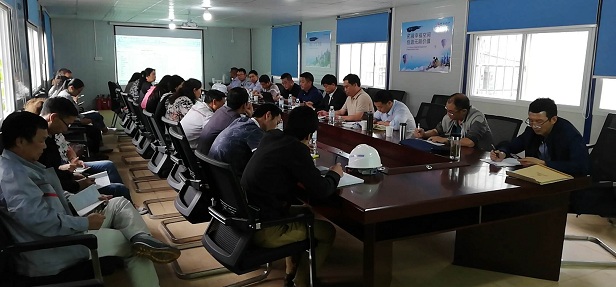 公司在中海麓景花園項目召開動員會