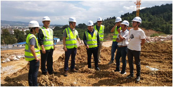 吳勇一行到第五直管部曲靖片區調研