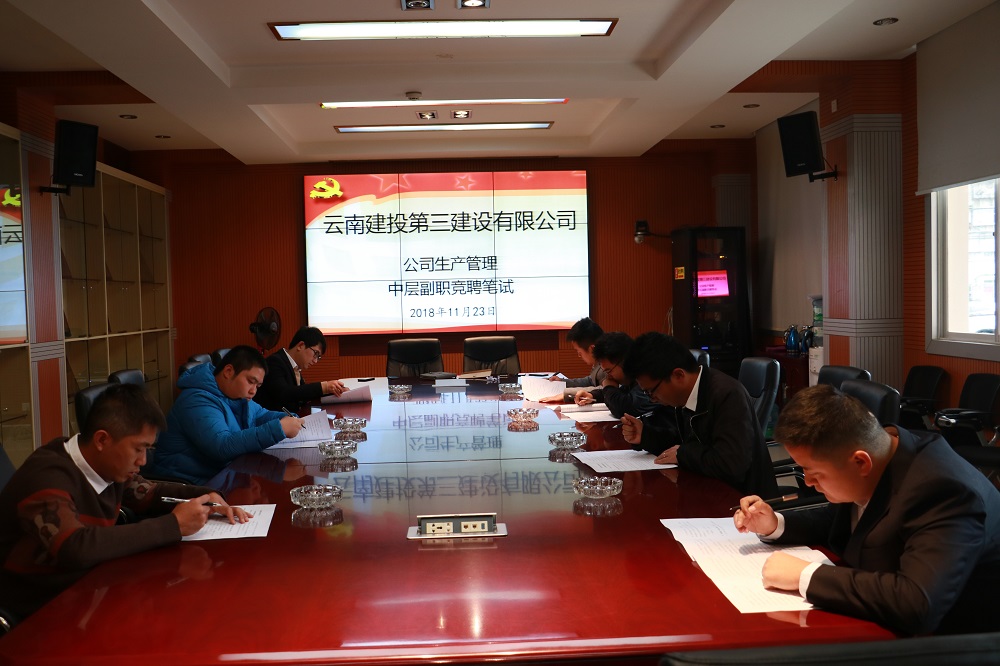 公司組織生產(chǎn)管理中層副職公開競聘活動