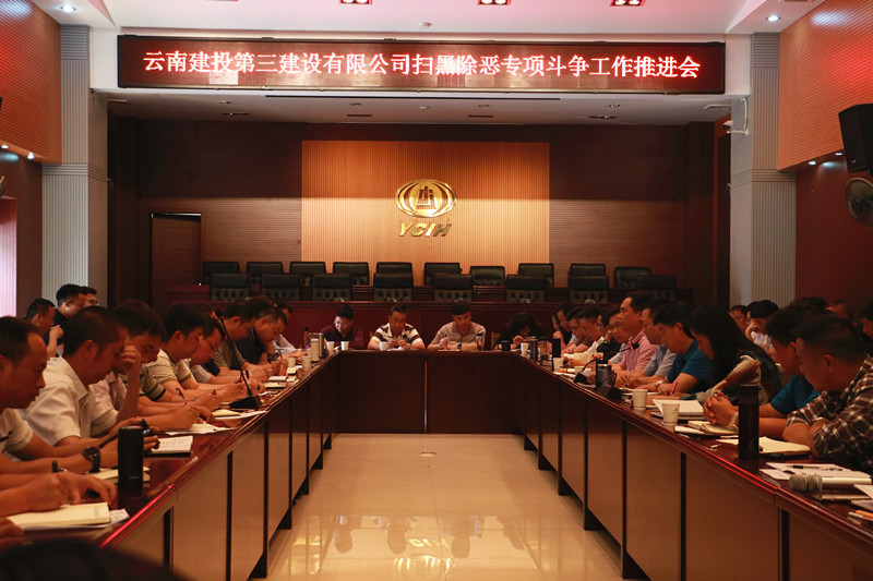 公司召開(kāi)掃黑除惡專項(xiàng)斗爭(zhēng)工作推進(jìn)會(huì)