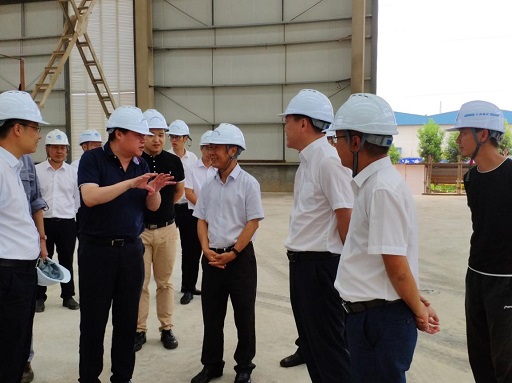 紅河州州委書記姚國華到彌陽工業(yè)區(qū)第一棟標(biāo)準(zhǔn)廠房建設(shè)項目（一期）考察