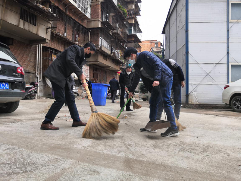公司兩家單位開展“大掃除 大消毒“活動