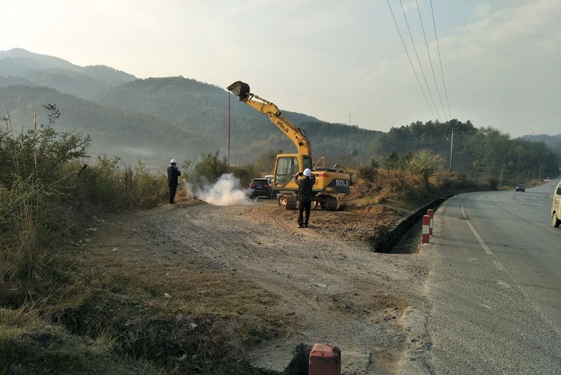 第六直管部承建騰沖市2020年村組公路以獎代補建設(shè)項目全線開工
