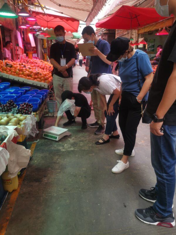 大觀篆新農(nóng)貿(mào)市場(chǎng)開展計(jì)量器具強(qiáng)制檢定