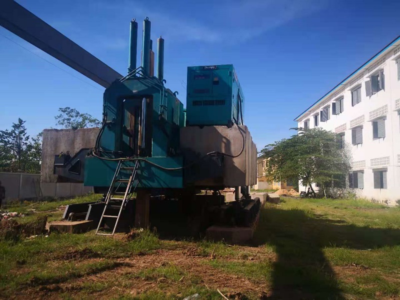 援柬埔寨教育環(huán)境與設(shè)施改善項(xiàng)目A08學(xué)校順利完成樁基礎(chǔ)施工