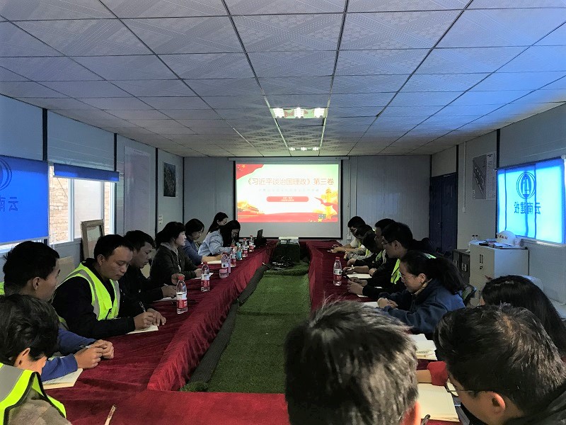 張欣到澄江天頤幸福里項(xiàng)目講授黨課