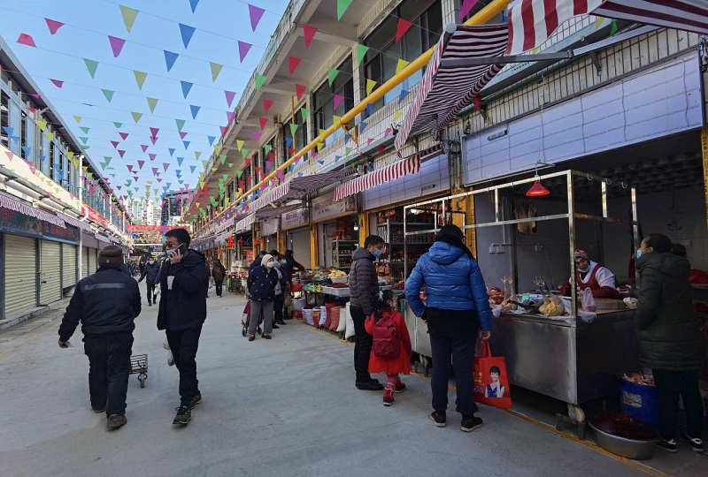 大觀篆新農(nóng)貿(mào)市場2號大棚、公廁元旦正式投入使用