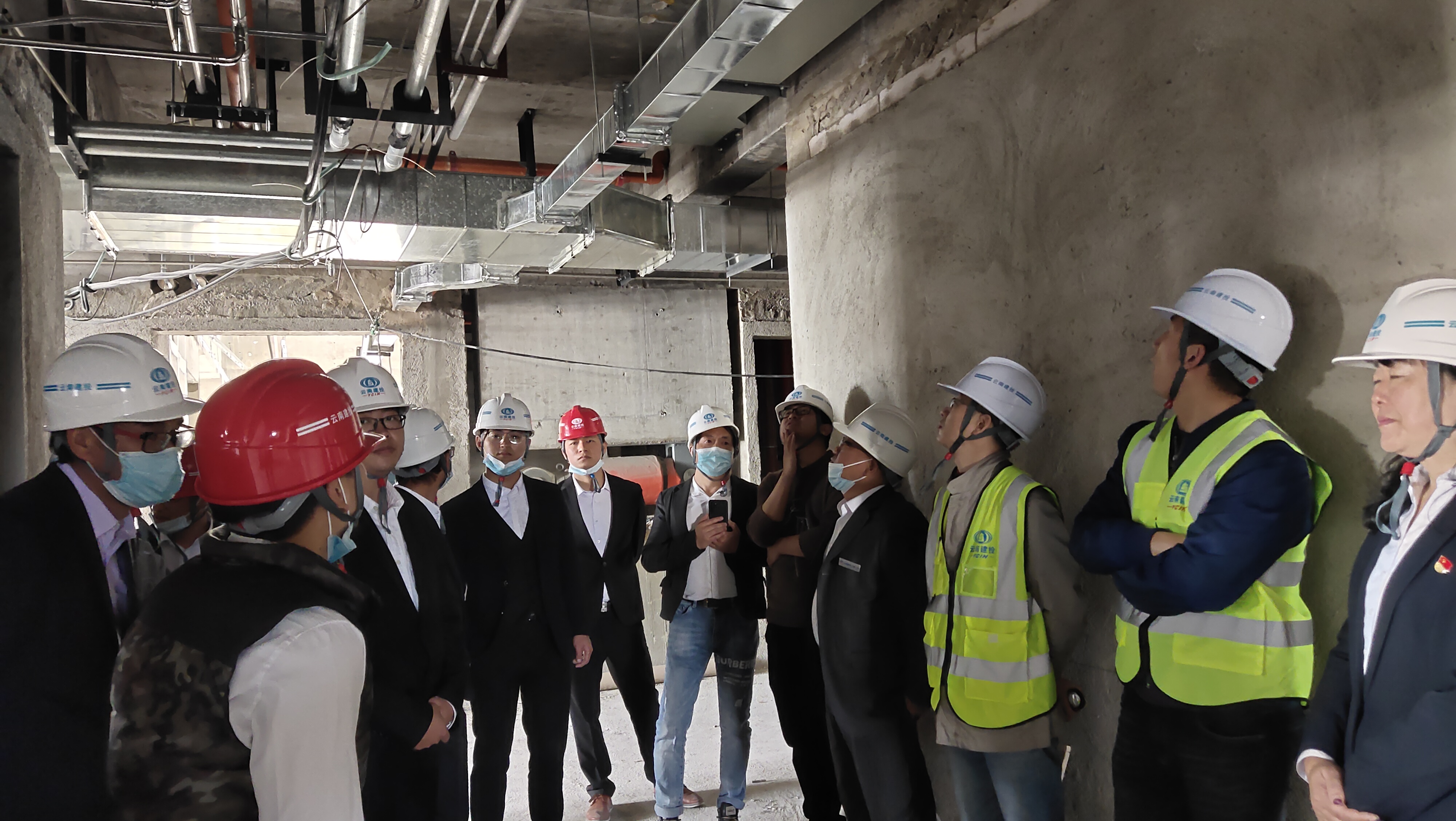 第一水電項目部到云大醫(yī)院五號樓項目交流學習